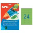 20 Planches d'étiquettes L63,5xH33,9 mm 480 étiq/ boîte,vert