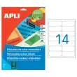 20 Planches d'étiquettes L99,1xH38,1 mm 280 étiq/boîte, jaune