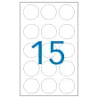 Pastilles gommettes de signalisation rondes - &Oslash;19 mm - rouge - APLI 