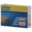 1000 Agrafes Bébé cuivrées pour agrafeuses de bureau - 4 mm - RAPID