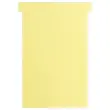100 Fiches T pour planning - Taille 4 - Jaune - NOBO