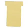 100 Fiches T pour planning - Taille 4 - Jaune - NOBO