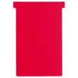 100 Fiches T pour planning - Taille 4 - Rouge - NOBO 