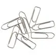 100 Trombones acier nickelé - 25 mm