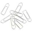 100 Trombones bout chevron acier nickel&eacute; 32 mm 