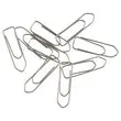 100 Trombones bout chevron acier nickel&eacute; 32 mm 