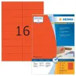 &eacute;tiquettes HERMA 4257 105 x 37mm rougepermanent 