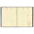Agenda semainier Soho - 21x27cm - Noir à spirale - Janvier à décembre - QUO VADIS