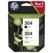 2 Cartouches HP 304 3JB05AE - 4 Couleurs - HP 