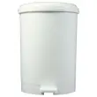 Poubelle &agrave; p&eacute;dale plastique blanc 40 L 