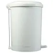 Poubelle &agrave; p&eacute;dale plastique blanc 40 L 