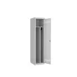 Vestiaire d'atelier ind.salissante,1 col, H180x L40xP50 cm gris/gris 