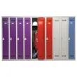 Vestiaire d'atelier 4 colonnes - Gris/bleu - VINCO INDUSTRIES 