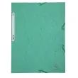Chemise 3 rabats à élastiques carte lustrée - Vert - EXACOMPTA