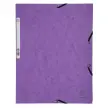 Chemise 3 rabats à élastiques carte lustrée - Violet - EXACOMPTA