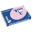 Ramette de 250 feuilles de papier couleurs pastel Trophée A3 -160g rose - CLAIREFONTAINE