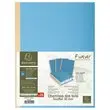 25 Chemises dos toilé Forever 320g - 24 x 32 cm - Bleu foncé - EXACOMPTA