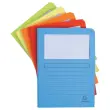 50 Chemises fenêtre et soufflet - A4 - 160g - Coloris assortis