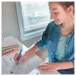 36 (30+6 offerts) Feutres Flair Original - bleu - PAPERMATE 