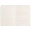 Carnet broché Rhodiarama A6 140 pages,ligné, couverture souple noire