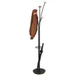 Portemanteau Festy - H 1.75 m - Noir et bois - ALBA 