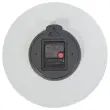 Horloge murale milena blanche 30 cm cadran bois - ALBA