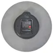 Horloge murale milena grise 30 cm cadran bois
