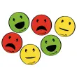 6 Emoticônes magnétiques - Diamètre 5 cm - Coloris assortis - Legamaster