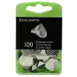100 Coins de lettres en aluminium- couleur argent