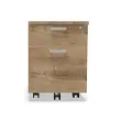 Caisson mobile mélamine 2 tiroirs 1 plumier Chêne veiné