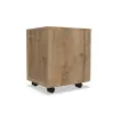 Caisson mobile mélamine 2 tiroirs 1 plumier Chêne veiné
