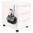 Patère magnétique metallique blanc