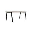 Bureau rectangulaire 180x80 H&ecirc;tre / pi&eacute;t. Anthracite BANGKOK 