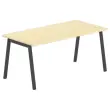 Bureau rectangulaire 160x80 Hêtre / piét. Anthracite BANGKOK