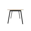 Bureau rectangulaire 160x80 Hêtre / piét. Anthracite BANGKOK
