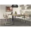 Table rectangulaire 200x120 Hêtre / Piét.Anthracite