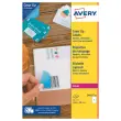 &Eacute;tiquettes de masquage laser AVERY 199,6x 289,1 mm 25f x 25 &eacute;tiquettes 
