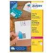 Boîte d'étiquettes de masquage laser AVERY 199,6x143,5 mm 25 f x 50 ét