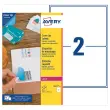 Boîte d'étiquettes de masquage laser AVERY 199,6x143,5 mm 25 f x 50 ét