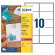 Étiquettes de masquage laser AVERY 99,1 x 57 mm 25 f x 10 étiquettes