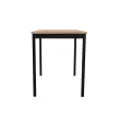 Table modulaire rectangulaire 120 x 60chêne veiné / noir