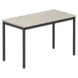 Table modulaire rectangulaire 120 x 60 acacia / noir