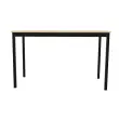 Table modulaire rectangulaire 120 x 60 acacia / noir