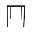 Table modulaire rectangulaire 120 x 60 acacia / noir