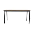Table modulaire rectangulaire 140 x 70chêne veiné / noir