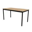 Table modulaire rectangulaire 140 x 70chêne veiné / noir