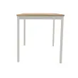Table modulaire rectangulaire 140 x 70chêne veiné / alu