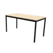 Table modulaire rectangulaire 140 x 70 acacia / noir 