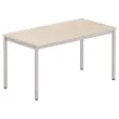 Table modulaire rectangulaire 140 x 70acacia / alu 