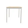 Table modulaire rectangulaire 140 x 70acacia / alu 